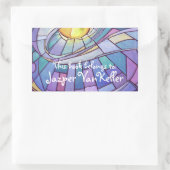 Glass Sky Rechteckiger Aufkleber (Tasche)