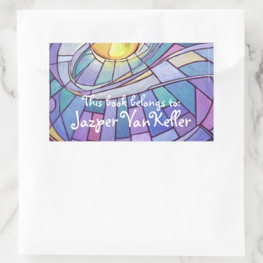 Glass Sky Rechteckiger Aufkleber (Tasche)