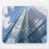 Glass Skyscraper With Cloud Refection Mousepad (Vorne)