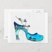 Glass Slipper Postkarte (Vorne/Hinten)