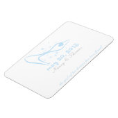 Glass Slipper Save the Date Magnet (Linke Seite)