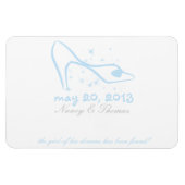 Glass Slipper Save the Date Magnet (Horizontal)