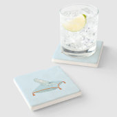 Glass Slipper Steinuntersetzer (Seitenansicht)