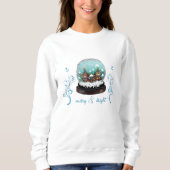 Glass Snowball Winter Village Bright Christmas Sweatshirt (Vorderseite)