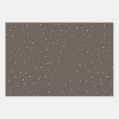 Glass Snowball Winter Village Brown Weihnachten Geschenkpapier Set (Vorderseite 2)