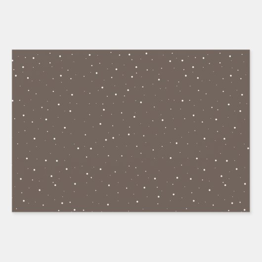 Glass Snowball Winter Village Brown Weihnachten Geschenkpapier Set (Vorderseite 2)