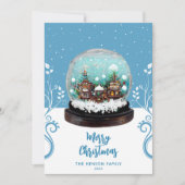 Glass Snowball Winter Village Folies Weihnachten (Vorderseite)