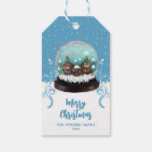 Glass Snowball Winter Village Folies Weihnachten Geschenkanhänger (Rückseite)