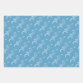 Glass Snowball Winterdorf Weihnachten 2 Fotos Geschenkpapier Set (Vorderseite 2)