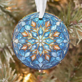 Glass Snowflake Weihnachtsschmuck Ornament