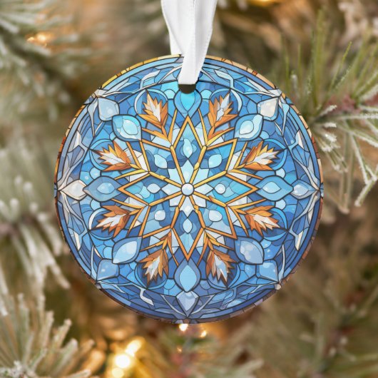 Glass Snowflake Weihnachtsschmuck Ornament (Baum)