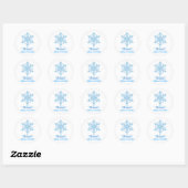 Glass Snowflake Winter Brautparty Gefallen Sticker (Blatt)