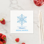 Glass Snowflake Winter Brautparty Paper Napkin Serviette (Beispiel)