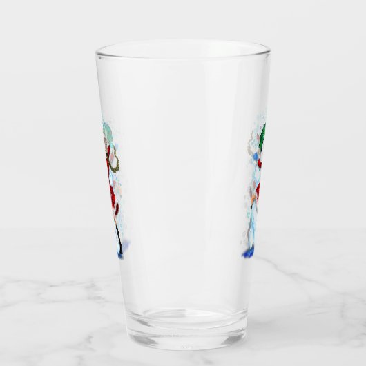 Glass Snowman and Girl Dancers Glas (Links)