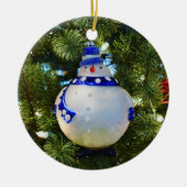 Glass Snowman Ornament (Vorne)