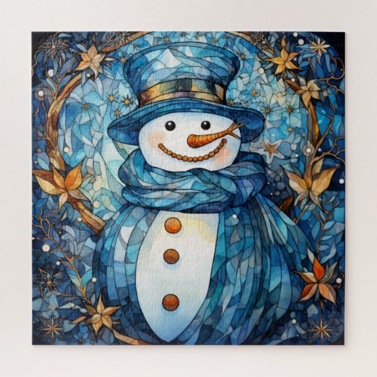 Glass Snowman Puzzle (Vertikal)