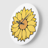 Glass Sonnenblume Uhr (Winkel)