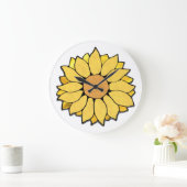 Glass Sonnenblume Uhr (Zuhause)