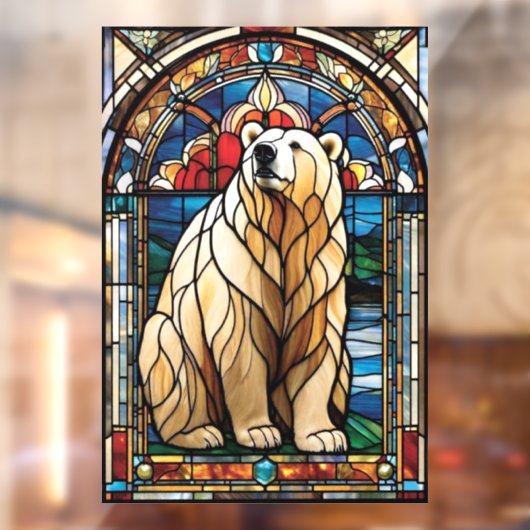 Glass Spirit Bear Fensteraufkleber (Blatt 2)