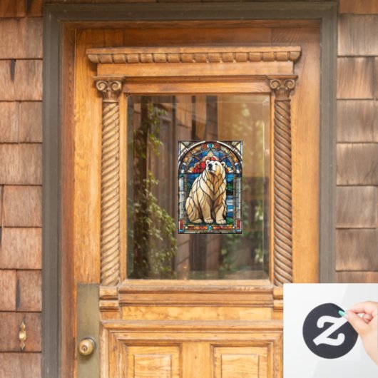 Glass Spirit Bear Fensteraufkleber (Haustür)