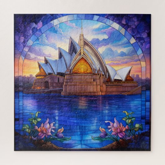 Glass Sydney Opera House Puzzle (Vertikal)