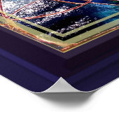 GLASS Table Blume Arrangement Schönes Poster (Ecke)