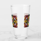 Glass-Tasse mit Los Angeles Farben Glas (Links)