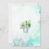 Glass Terrarium Succulents Baby Dusche by Mail Einladung (Rückseite)