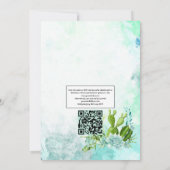 Glass Terrarium Succulents QR Code UAWG Wedding Einladung (Rückseite)