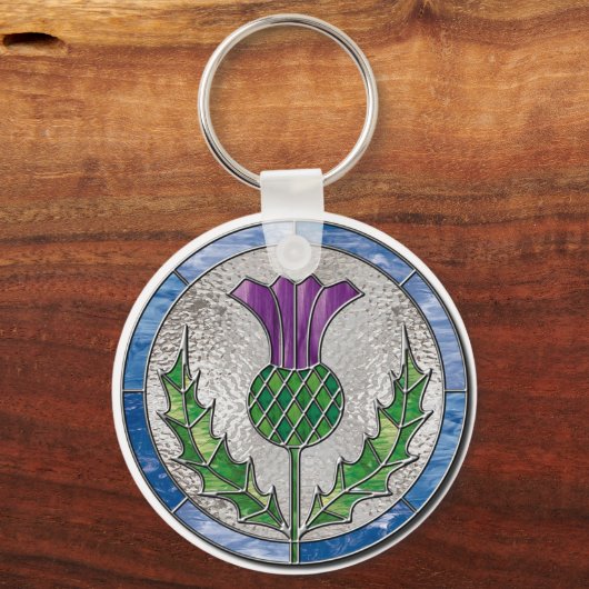 Glass Thistle Schlüsselanhänger (Vorderseite)