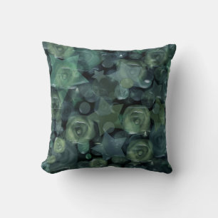 Glass Til 3D Liquid Roses and Stars Kissen