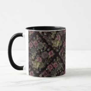 Glass Til 3D Liquid Roses and Stars Tasse
