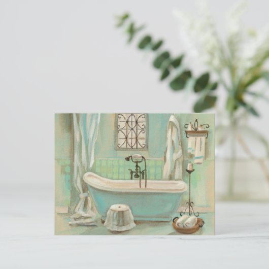 Glass Tile Postkarte (Stehend Vorderseite)