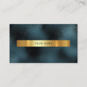 Glass Tropical Green Gold Aquamarin Vip Business C Visitenkarte (Vorderseite)