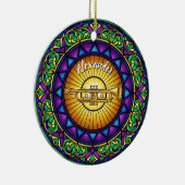 Glass Trumpet Individuelle Name Weihnachten Keramik Ornament (Rechts)