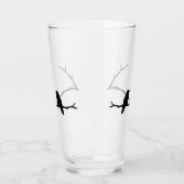 Glass Tumbler - Hummingbird sitzend auf Baumzweig (Links)