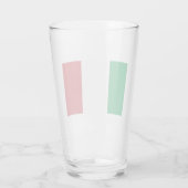 Glass Tumbler Italy Flag 16 onz (Rückseite)