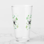 Glass Tumbler - Jumbled Letters in Green (Links)