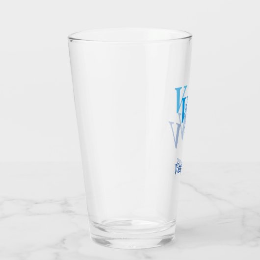 Glass Tumbler - Schattige Initialen mit Namen in b (Rechts)
