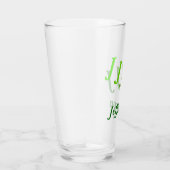 Glass Tumbler - Treppenanfänger mit Namen in Gree (Rechts)