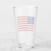 Glass Tumbler USA Flag 16 onz (Rückseite)
