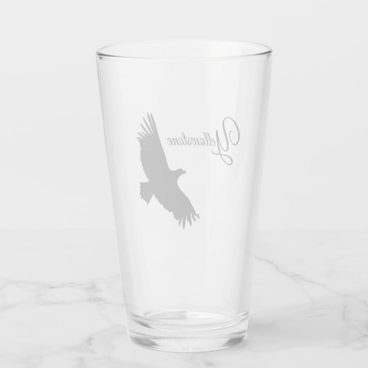 Glass Tumbler-Yellowstone-Adler Glas (Rückseite)