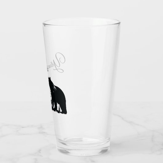 Glass Tumbler-Yellowstone Bär Glas (Links)
