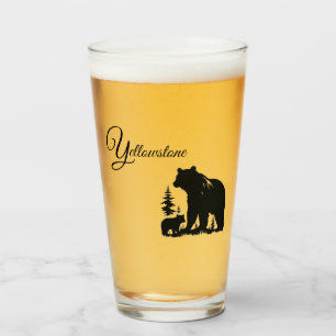 Glass Tumbler-Yellowstone Bär Glas