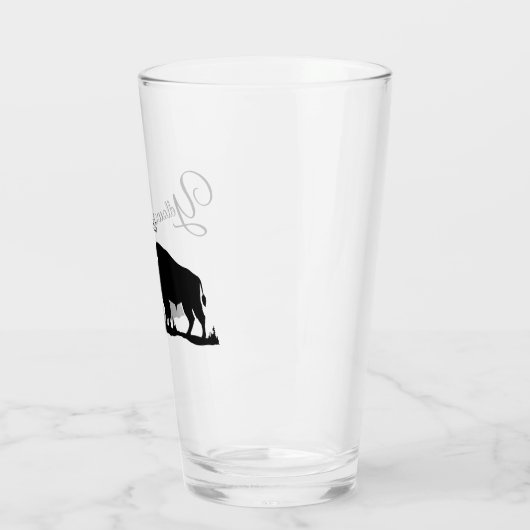 Glass Tumbler-Yellowstone Buffalo Glas (Links)