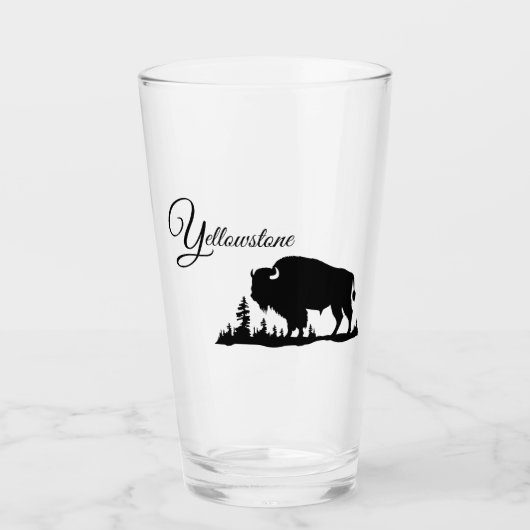 Glass Tumbler-Yellowstone Buffalo Glas (Vorderseite)