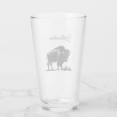 Glass Tumbler-Yellowstone Buffalo Glas (Rückseite)