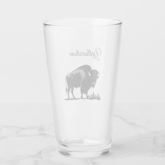Glass Tumbler-Yellowstone Buffalo Glas (Rückseite)