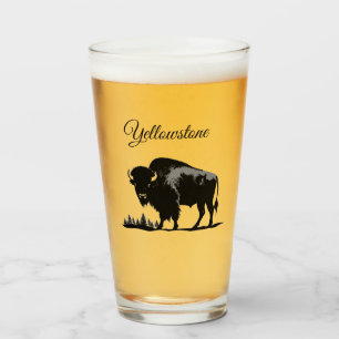 Glass Tumbler-Yellowstone Buffalo Glas