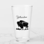 Glass Tumbler-Yellowstone Buffalo Glas (Vorderseite)